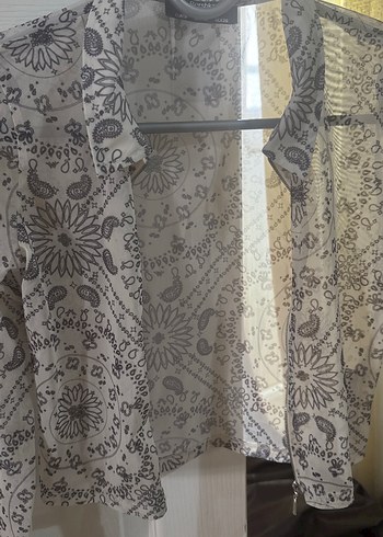 Bohem Desenli Bej Gömlek - Görsel 4