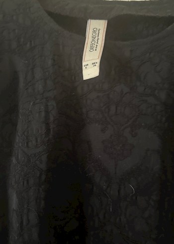 Siyah Kolsuz Yüksek Yakalı elbise - Görsel 2