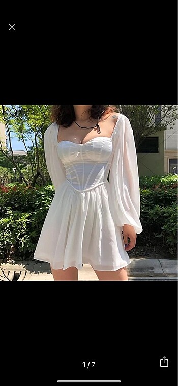 lolita fairycore beyaz korse elbise