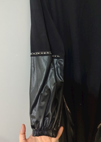 Uzun Siyah Gotik Salaş Elbise - Görsel 2