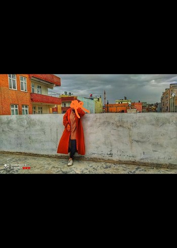 Kadın Kahverengi Uzun Salaş Trençkot - Görsel 2