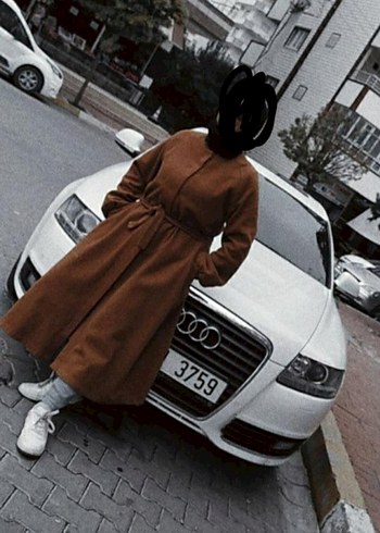 Kadın Kahverengi Uzun Salaş Trençkot - Görsel 3