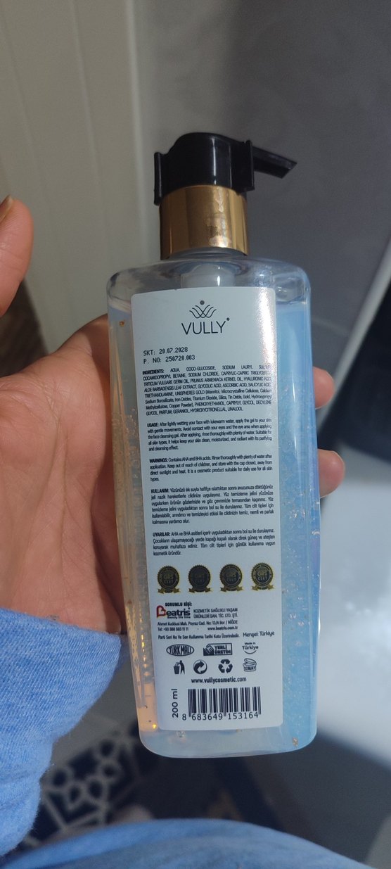 Vully AHA+BHA Arındırıcı Temizleme Jeli - Görsel 2