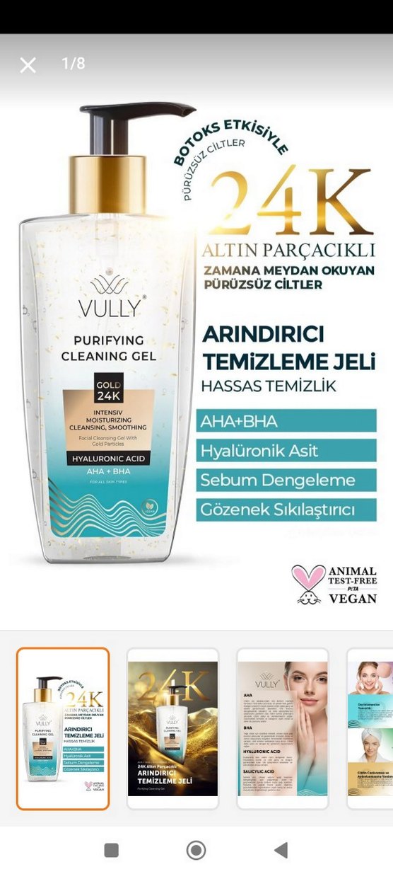 Vully AHA+BHA Arındırıcı Temizleme Jeli - Görsel 4