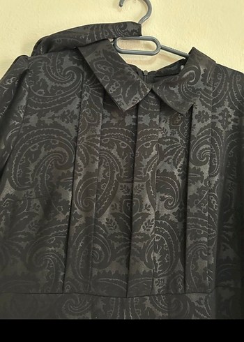 Uzun Siyah Gotik Kadın Elbise - Görsel 5