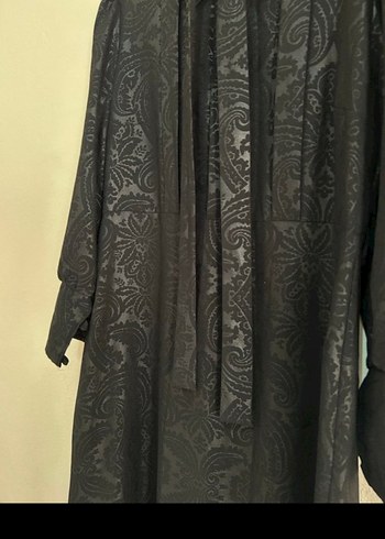 Uzun Siyah Gotik Kadın Elbise - Görsel 3