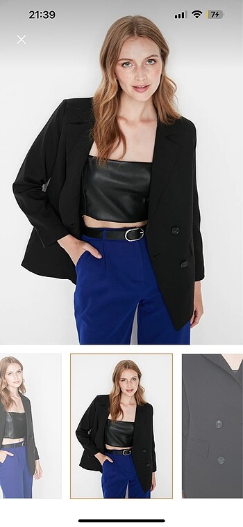 Trendyol & Milla Siyah blazer ceket