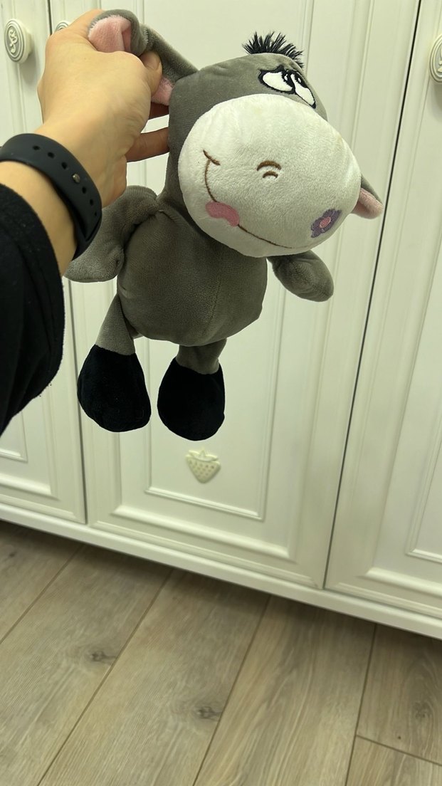 Gri Sevimli Peluş Oyuncak - Görsel 2