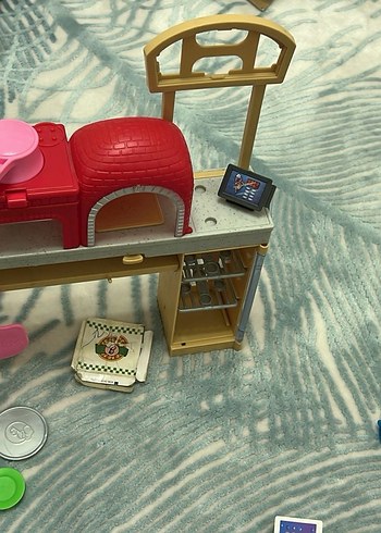 Barbie Pizza Yapma Setli Pembe Bebek Oyun Seti - Görsel 4