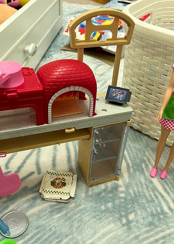 Barbie Pizza Yapma Setli Pembe Bebek Oyun Seti - Görsel 2