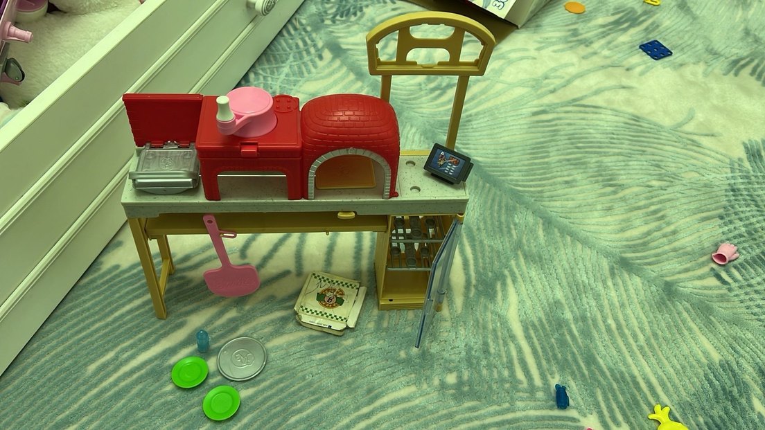 Barbie Pizza Yapma Setli Pembe Bebek Oyun Seti - Görsel 5