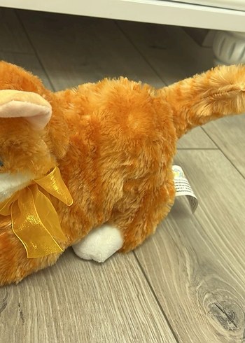 Renkli Kahverengi Peluş Kedi Oyuncak - Görsel 2