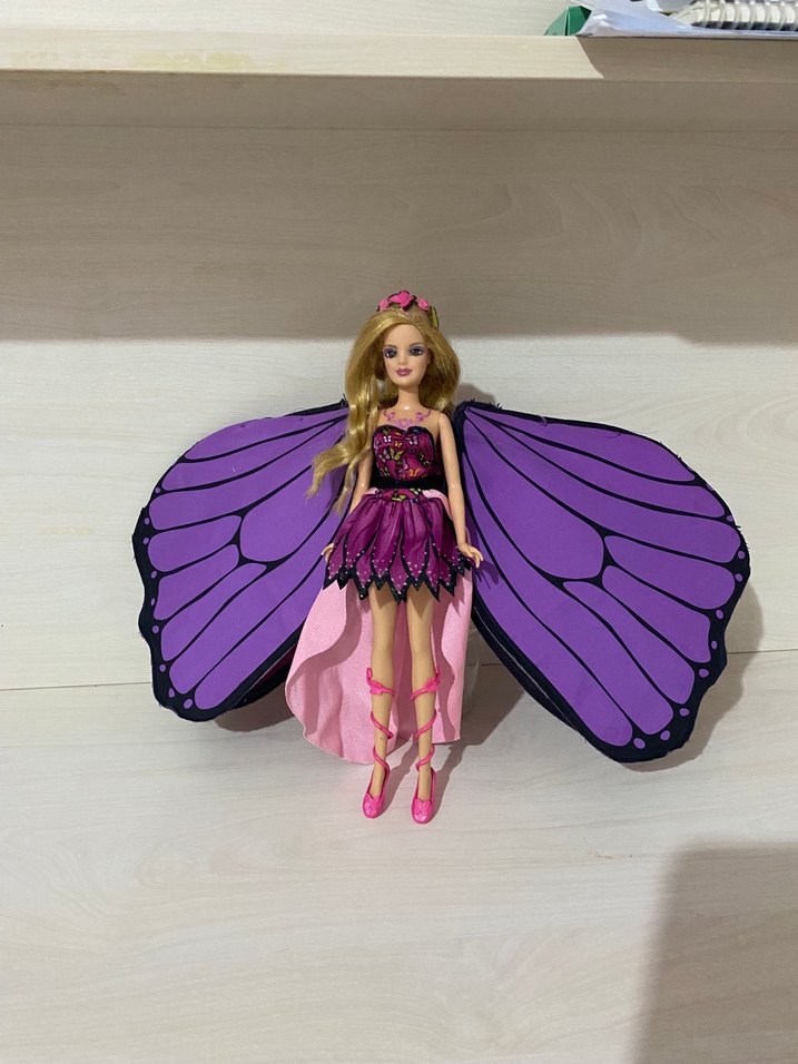 Barbie Pembe Mariposa Bebek - Görsel 2