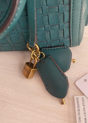 GUESS Yeşil Deri Kadın Çanta - Görsel 6