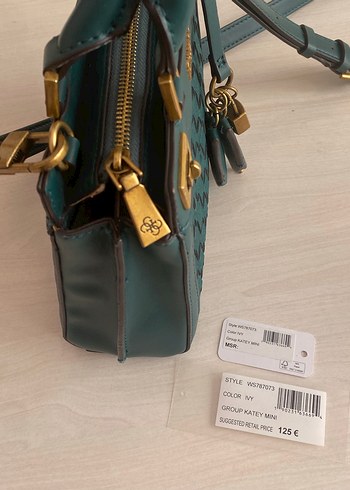 GUESS Yeşil Deri Kadın Çanta - Görsel 8