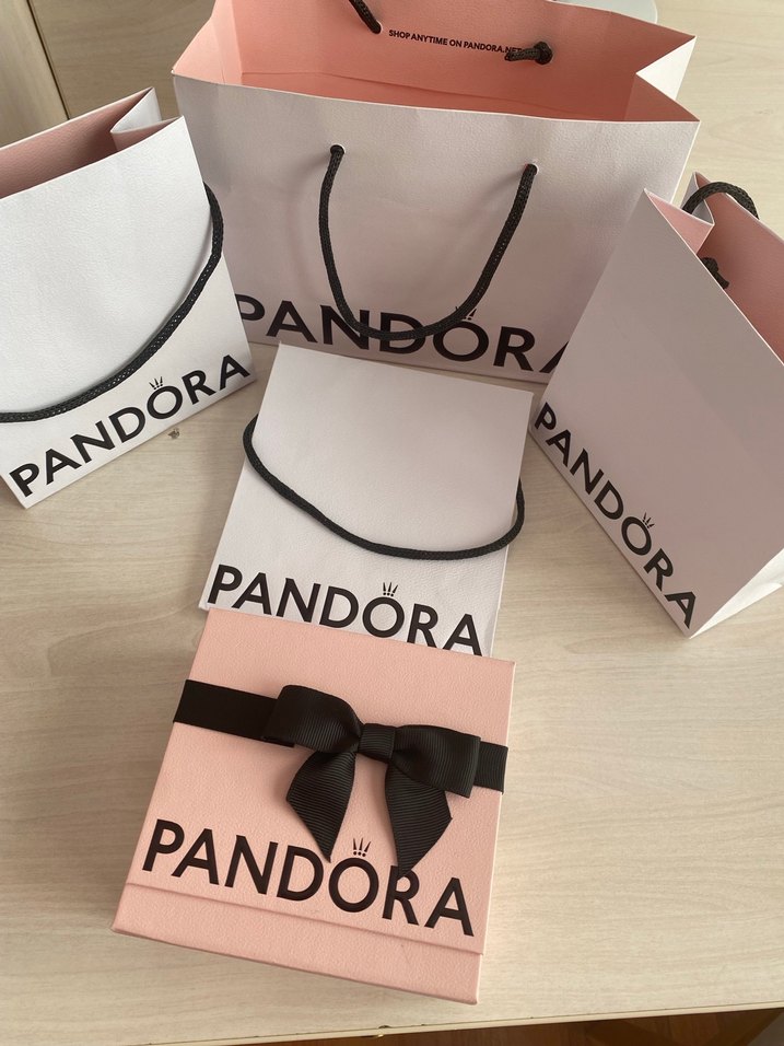 Pandora Pembe Hediye Kutusu ve Poşeti - Görsel 2