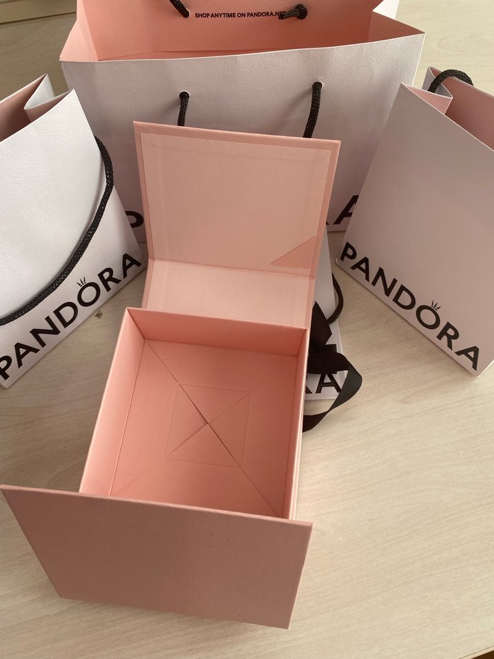 Pandora Pembe Hediye Kutusu ve Poşeti - Görsel 4