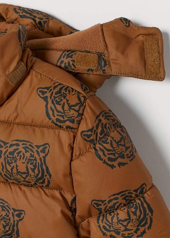 H&M Kahverengi Kapüşonlu Erkek Çocuk Mont
