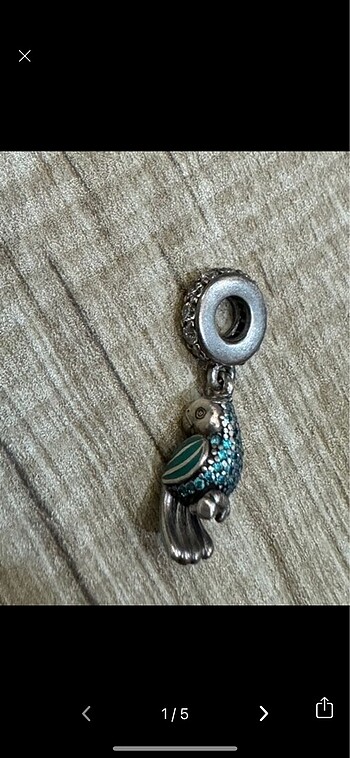 Pandora papağan charm