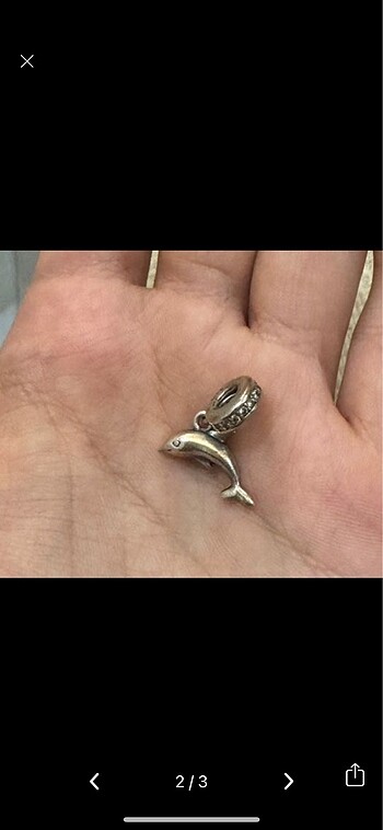 Pandora pandora yunus balığı charm