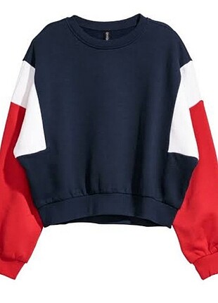 Hm blok kol sweatshirt 