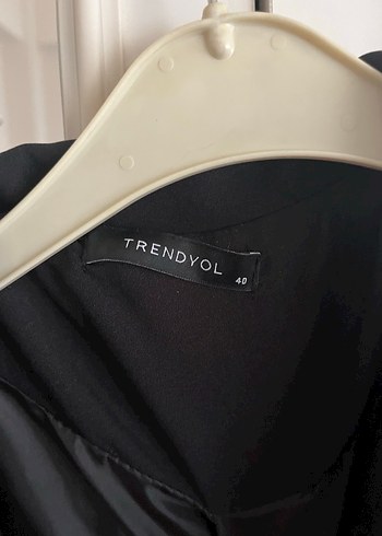 Düğmeli Siyah Kadın Blazer Ceket - Görsel 3