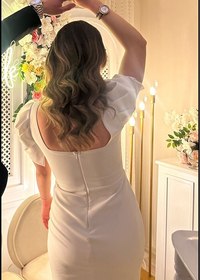 Beyaz elbise - Görsel 3