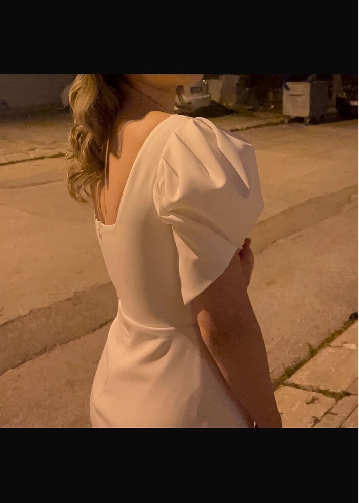 Beyaz elbise - Görsel 4