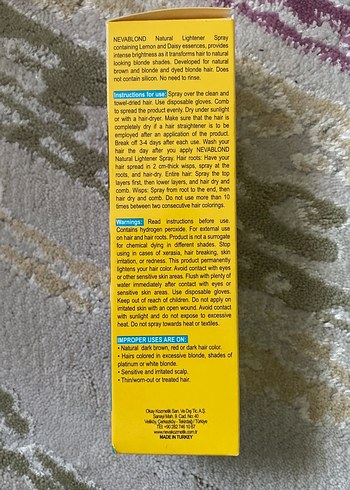 Neva Nevablond Doğal Renk Açıcı Sprey - Görsel 2