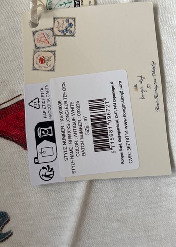 24-36 Ay Beden Erkek Çocuk Beyaz Pamuklu Baskılı Tişört