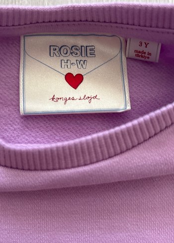24-36 Ay Beden Lila renk Kız Sweatshirt sıfır ürün yurtdışı markası