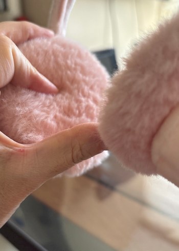 Pembe Tavşan Kürklü Kulaklık - Görsel 5