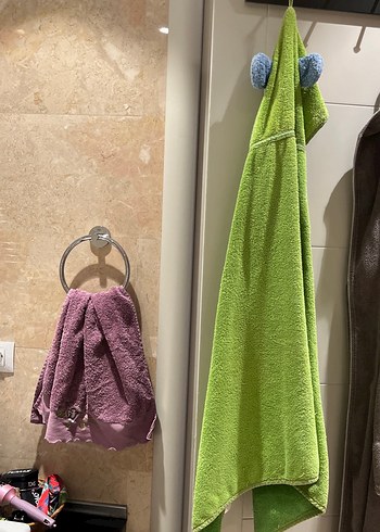 İkea Yeşil Erkek Çocuk Nakışlı Bornoz Havlu - Görsel 7