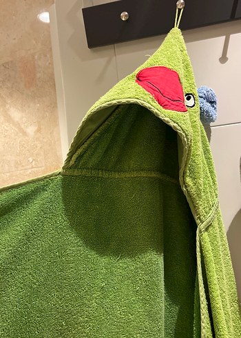 İkea Yeşil Erkek Çocuk Nakışlı Bornoz Havlu - Görsel 5