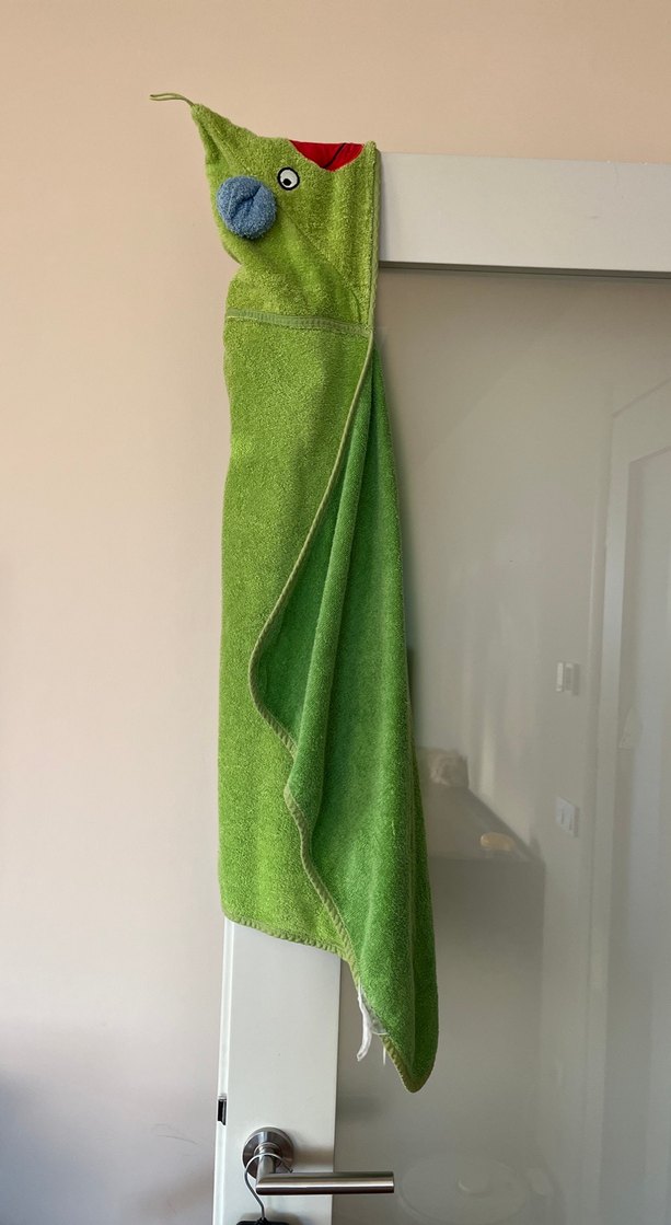 İkea Yeşil Erkek Çocuk Nakışlı Bornoz Havlu - Görsel 2