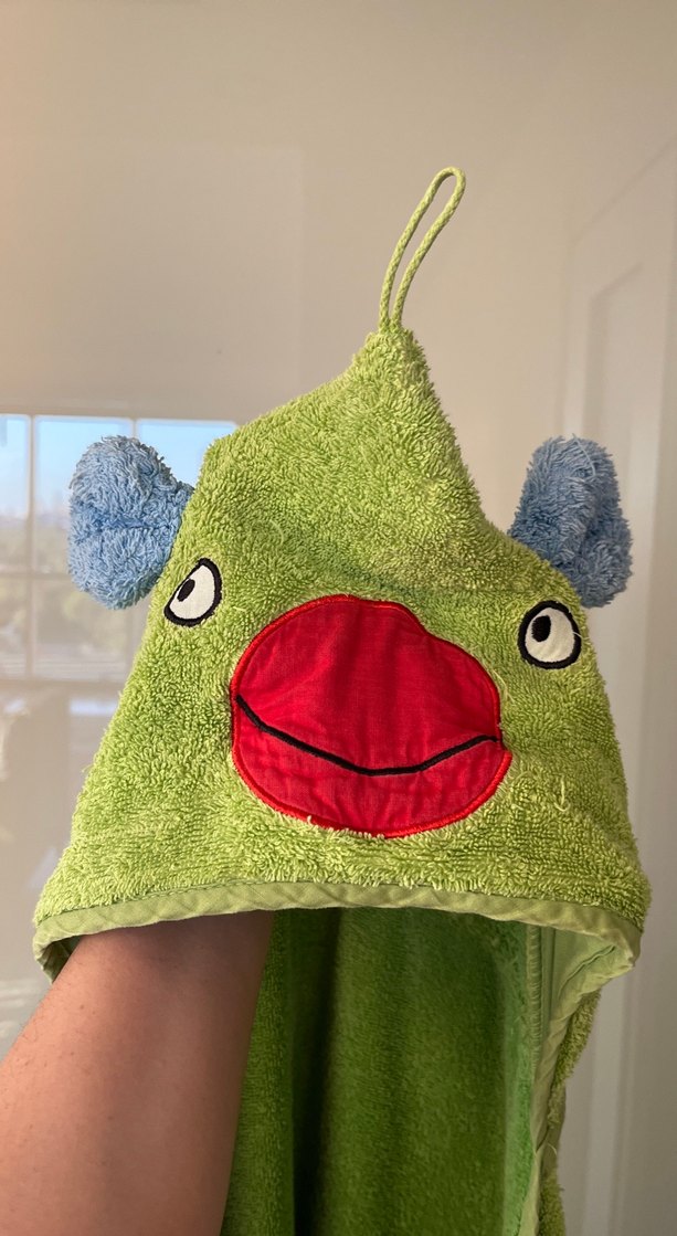 İkea Yeşil Erkek Çocuk Nakışlı Bornoz Havlu - Görsel 3