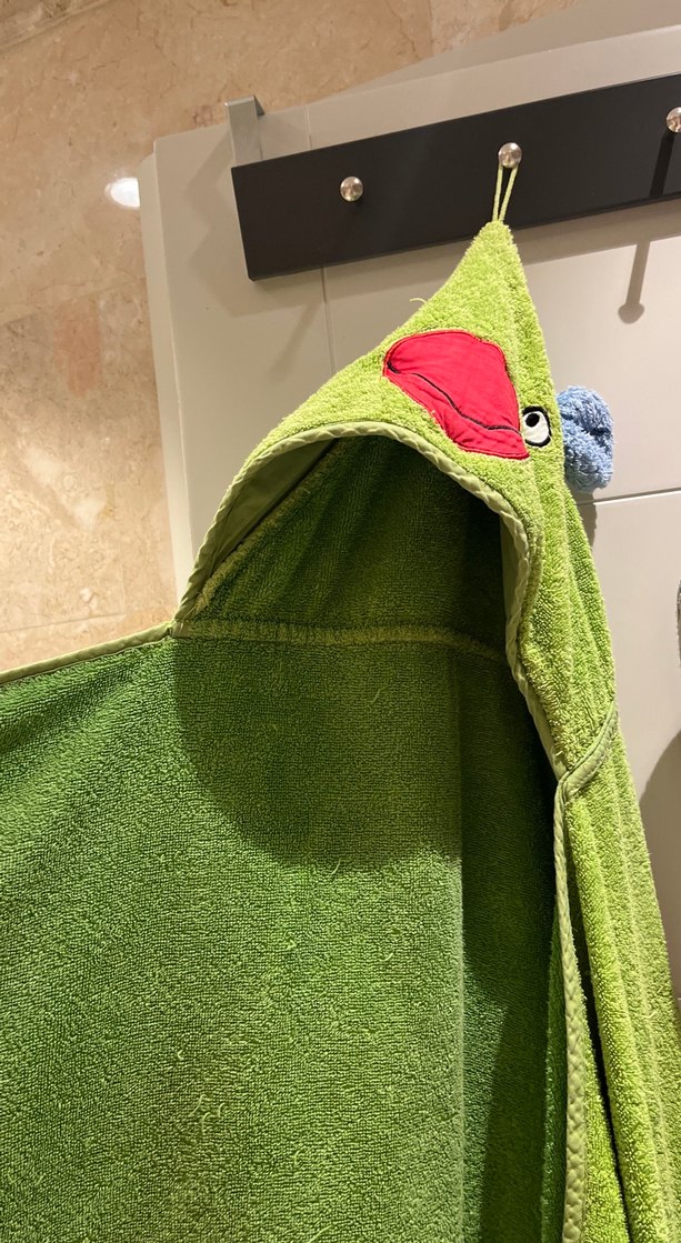 İkea Yeşil Erkek Çocuk Nakışlı Bornoz Havlu - Görsel 5
