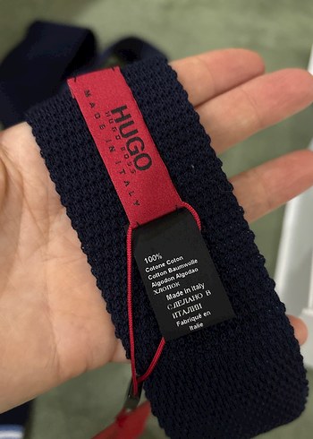 Hugo Boss Lacivert Erkek Triko Örgü Kravat  - Görsel 5