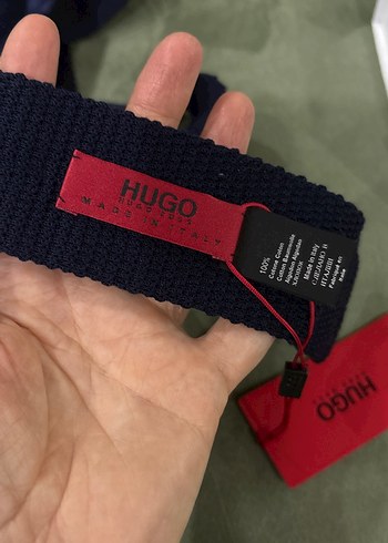 Hugo Boss Lacivert Erkek Triko Örgü Kravat  - Görsel 6