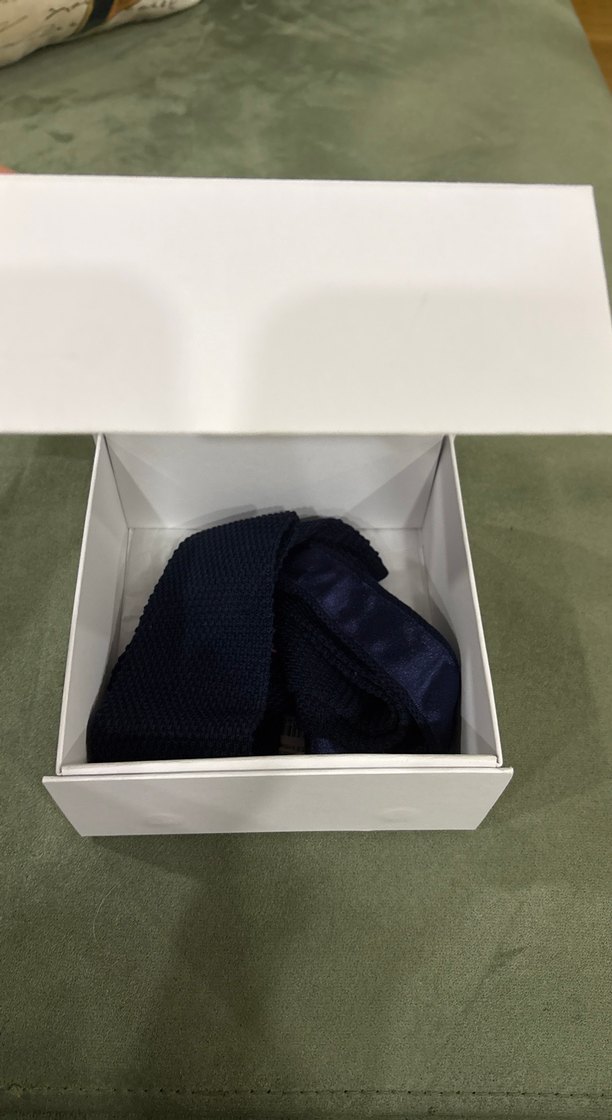 Hugo Boss Lacivert Erkek Triko Örgü Kravat  - Görsel 4