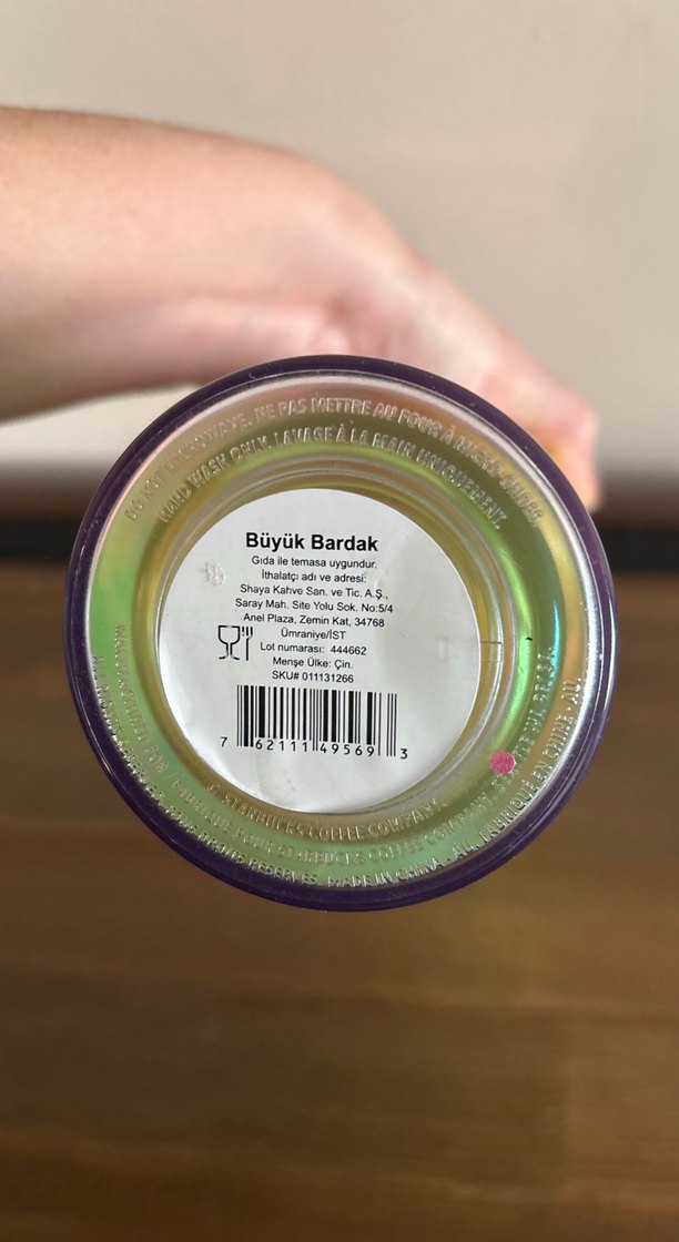 Starbucks Renkli Çiçek Desenli L Bardak - Görsel 4