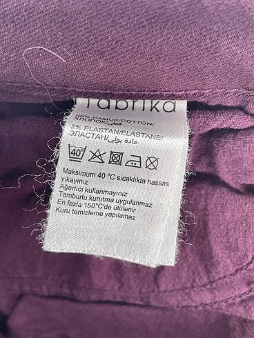 38 Beden bordo Renk Fabrika Jean / Kot %70 İndirimli.