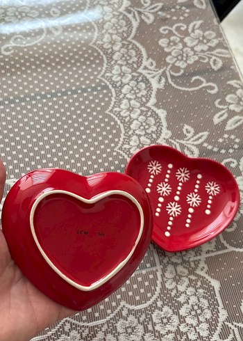 Yeniyıl Motifli Kırmızı 2li Sunum Seti - Görsel 3