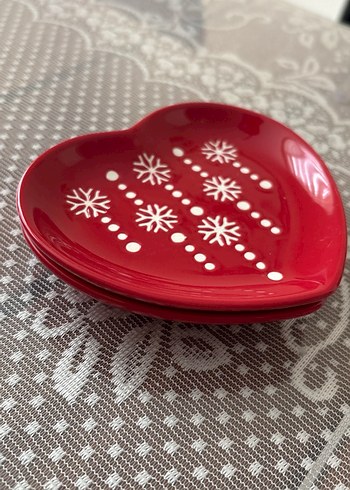 Yeniyıl Motifli Kırmızı 2li Sunum Seti - Görsel 7