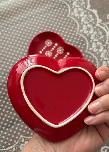 Yeniyıl Motifli Kırmızı 2li Sunum Seti - Görsel 4