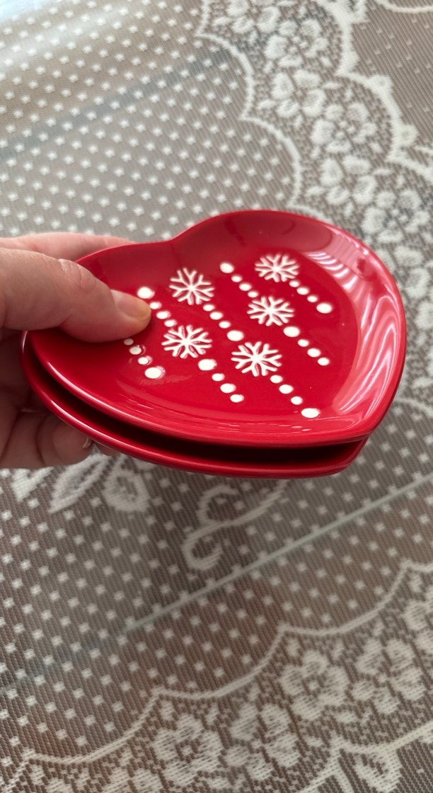 Yeniyıl Motifli Kırmızı 2li Sunum Seti - Görsel 5