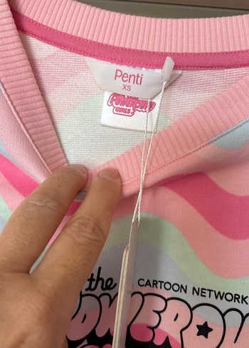 Penti Renkli, Uzun Kollu, Poweroff Sweatshirt - Görsel 4