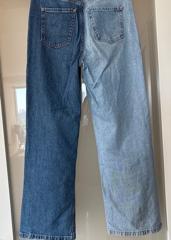 İki Tonlu Kız Çocuk Kot Pantolon - Görsel 6