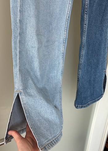 İki Tonlu Kız Çocuk Kot Pantolon - Görsel 4