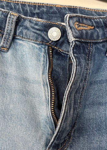 İki Tonlu Kız Çocuk Kot Pantolon - Görsel 2